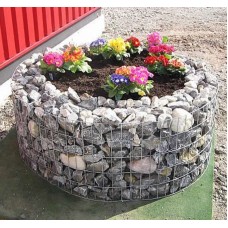 Габион ландшафтный клумба болтовой оцинкованный (Ц) 1х0,5х0,5х4х50х50 мм ГОСТ Р 58120-2018