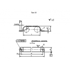 Скоба облегчённая стальная тип 4 Ст20 4 мм ГОСТ 17678-80